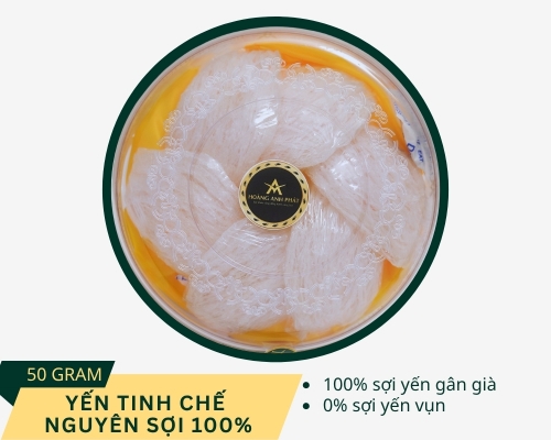 TỔ YẾN TINH CHẾ NGUYÊN SỢI 100% HỘP 50GRAM