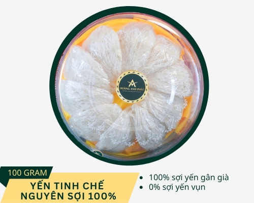 TỔ YẾN TINH CHẾ NGUYÊN SỢI 100% HỘP 100GRAM