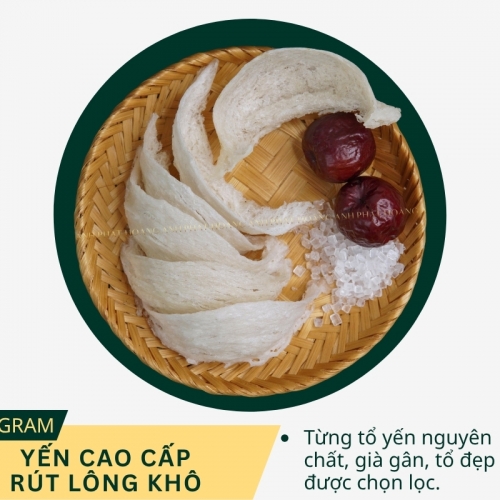 TỔ YẾN RÚT LÔNG KHÔ CAO CẤP HỘP 50GRAM